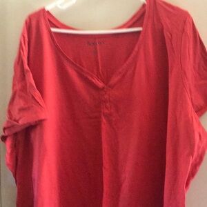 Princess collar salmon colored small pinhole on the front left breast area…